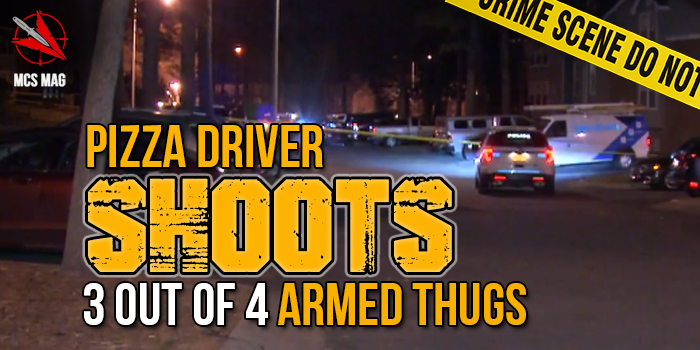 CQC Shooting: Pizza Driver Shoots 3 Of 4 Thugs